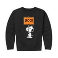 thumbnail image 1 of Peanuts - Snoopy Boo Sign - Toddler And Youth Crewneck Fleece Sweatshirt, 1 of 6