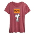thumbnail image 1 of Peanuts - Snoopy Boo Sign - Women's Short Sleeve Graphic T-Shirt, 1 of 6