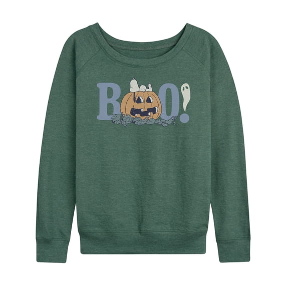 Peanuts - Snoopy Boo - Women's French Terry Long Sleeve Pullover