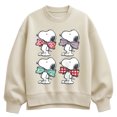 thumbnail image 1 of Peanuts - Snoopy Bowtie Patterns - Women's Oversized Fleece Crew Sweatshirt, 1 of 4