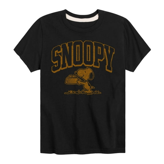 Peanuts - Snoopy Brown - Toddler And Youth Short Sleeve Tee