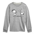 thumbnail image 1 of Peanuts - Snoopy Bubbles - Toddler & Youth Long Sleeve Graphic T-Shirt, 1 of 6
