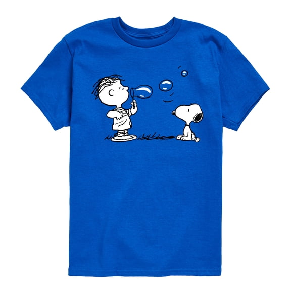 Peanuts - Snoopy Bubbles - Toddler & Youth Short Sleeve Graphic T-Shirt