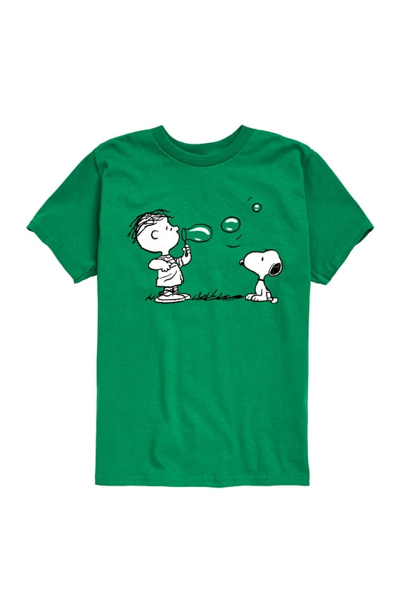 - Snoopy Bubbles - Toddler & Youth Short Sleeve Graphic T-Shirt