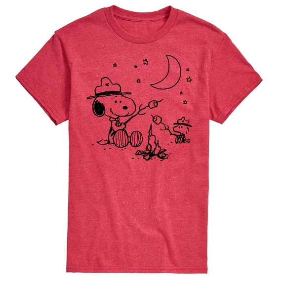 Peanuts - Snoopy Camping - Men's Short Sleeve Graphic T-Shirt