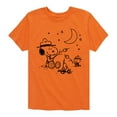 thumbnail image 1 of Peanuts - Snoopy Camping - Toddler And Youth Short Sleeve Graphic T-Shirt, 1 of 6