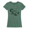 thumbnail image 1 of Peanuts - Snoopy Camping - Women's Short Sleeve Graphic T-Shirt, 1 of 6