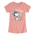 thumbnail image 1 of Peanuts - Snoopy Camping - Youth Girls Short Sleeve T-Shirt, 1 of 5