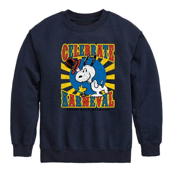 Peanuts - Snoopy Celebrate Karneval - Toddler & Youth Crewneck Fleece Sweatshirt