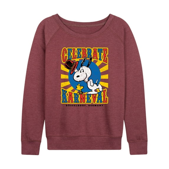 Peanuts - Snoopy Celebrate Karneval - Women's Lightweight French Terry Long Sleeve Shirt