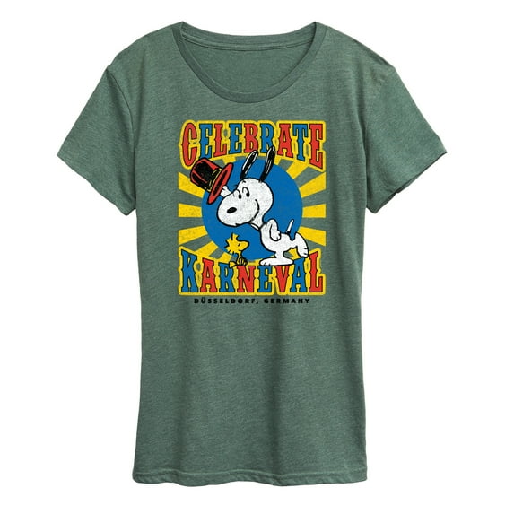 Peanuts - Snoopy Celebrate Karneval - Women's Short Sleeve Graphic T-Shirt
