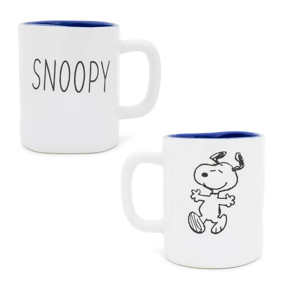 Peanuts Snoopy Ceramic Pottery Mug | Holds 25 Ounces
