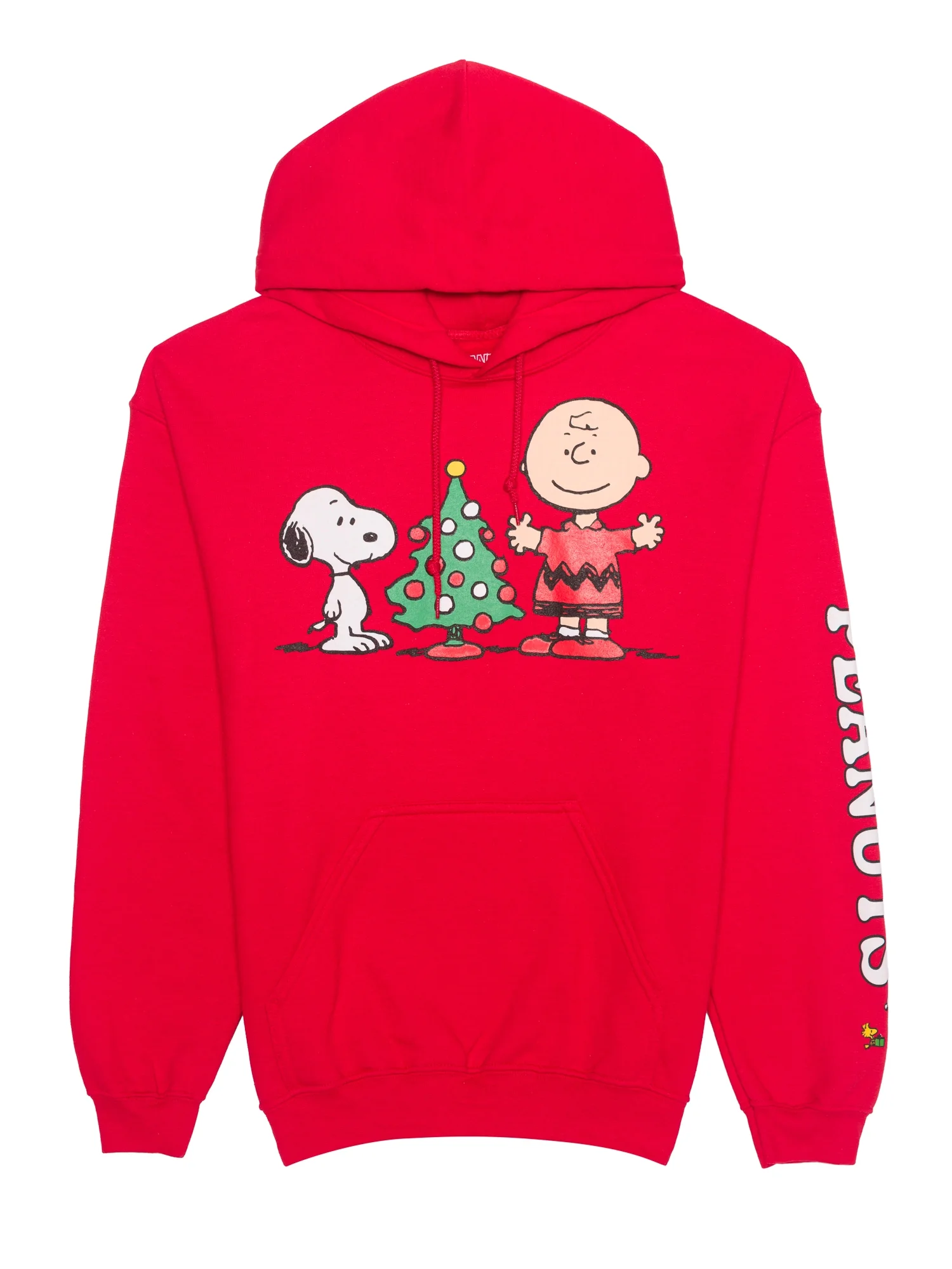 Peanuts Snoopy Charlie Brown Holiday Long Sleeve Graphic Hooded Sweatshirt Sizes S 3XL