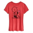 thumbnail image 1 of Peanuts - Snoopy Charlie Brown Hug - Women's Short Sleeve Graphic T-Shirt, 1 of 6