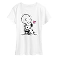 thumbnail image 1 of Peanuts - Snoopy Charlie Hug - Women's Short Sleeve Graphic T-Shirt, 1 of 6
