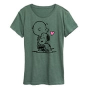 Peanuts - Snoopy Charlie Brown Hug - Women's Short Sleeve Graphic T-Shirt