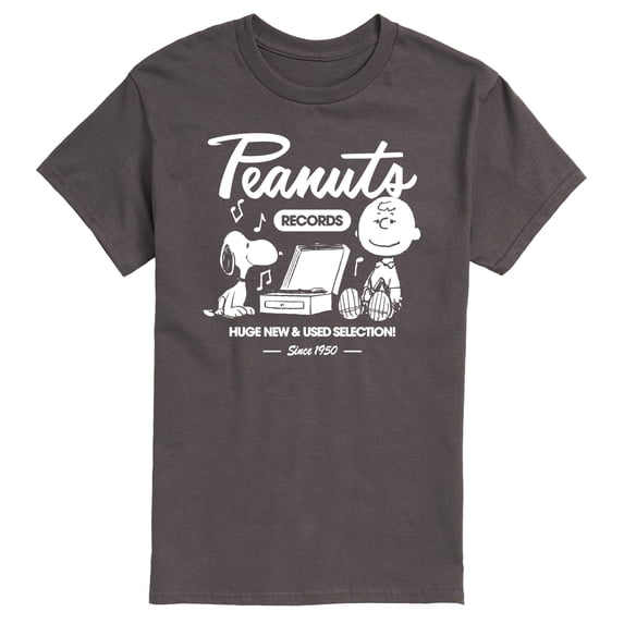 Peanuts - Snoopy Charlie Brown Records - Men's Short Sleeve Graphic T-Shirt