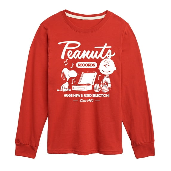 Peanuts - Snoopy Charlie Brown Records - Toddler & Youth Long Sleeve Graphic T-Shirt
