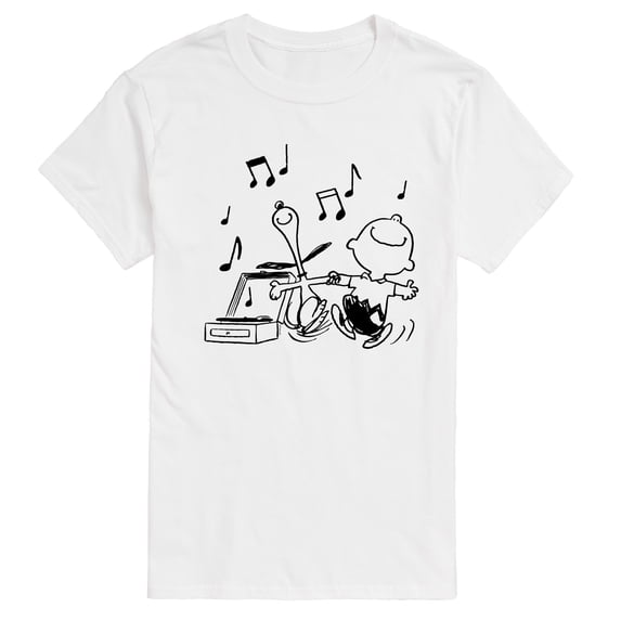 Peanuts - Snoopy & Charlie Dancing - Men's Short Sleeve Graphic T-Shirt
