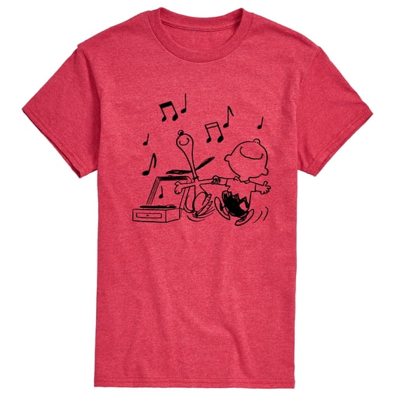 Peanuts - Snoopy & Charlie Dancing - Men's Short Sleeve Graphic T-Shirt