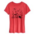 thumbnail image 1 of Peanuts - Snoopy & Charlie Dancing - Women's Short Sleeve Graphic T-Shirt, 1 of 6