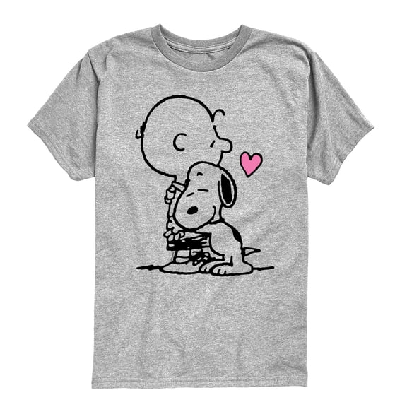 Peanuts - Snoopy Charlie Hug - Youth Short Sleeve Graphic T-Shirt