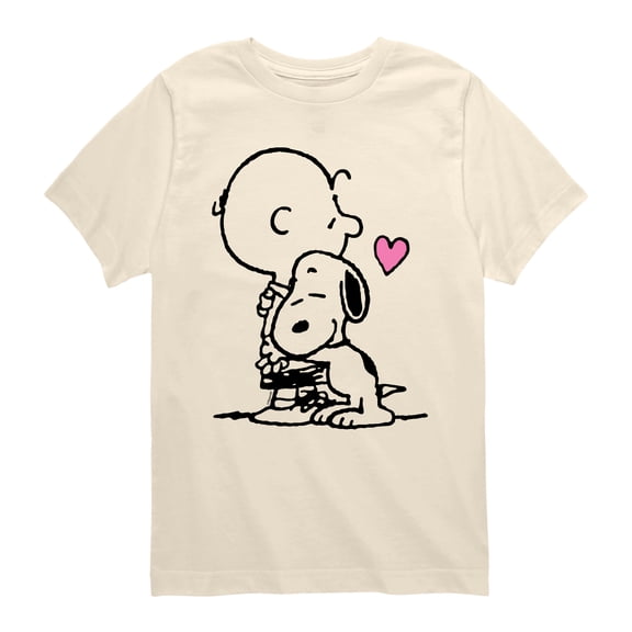Peanuts - Snoopy Charlie Hug - Youth Short Sleeve Graphic T-Shirt