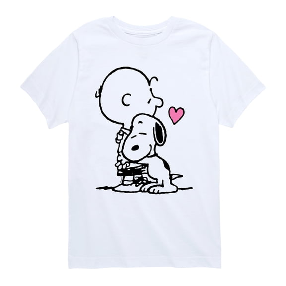 Peanuts - Snoopy Charlie Hug - Youth Short Sleeve Graphic T-Shirt