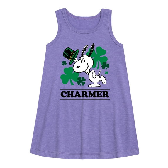 Peanuts - Snoopy Charmer - Toddler and Youth Girls A-line Dress