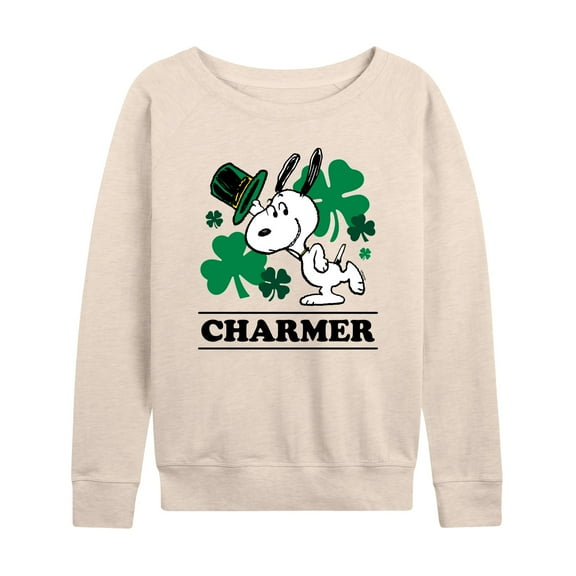 Peanuts - Snoopy Charmer  - Women's Lightweight French Terry Long Sleeve Shirt
