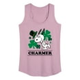 thumbnail image 1 of Peanuts - Snoopy Charmer  - Women's Racerback Tank Top, 1 of 6