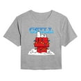 thumbnail image 1 of Peanuts - Snoopy Chill - Juniors Cropped Short Sleeve Graphic T-Shirt, 1 of 5