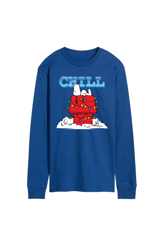 - Snoopy Chill - Men's Long Sleeve Graphic T-Shirt