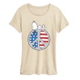 thumbnail image 1 of Peanuts - Snoopy Chill Peace Flag Short Sleeve Graphic T-Shirt, 1 of 6