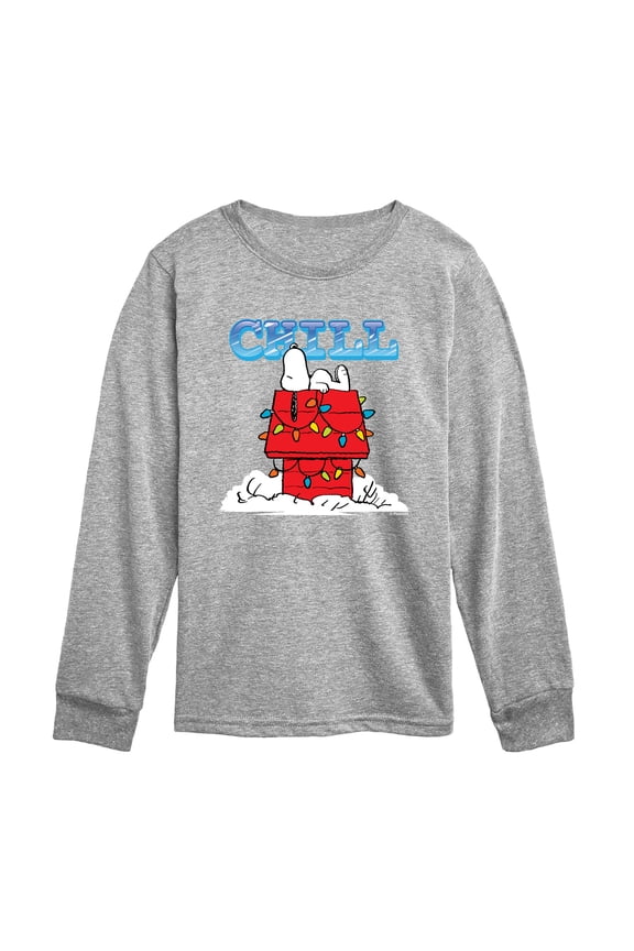 - Snoopy Chill - Toddler Boys Long Sleeve Graphic T-Shirt