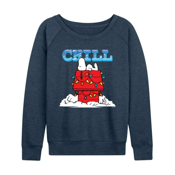 Peanuts - Snoopy Chill - Women's French Terry Long Sleeve Pullover