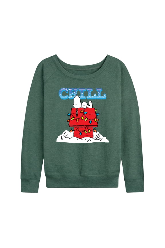 - Snoopy Chill - Women's French Terry Long Sleeve Pullover