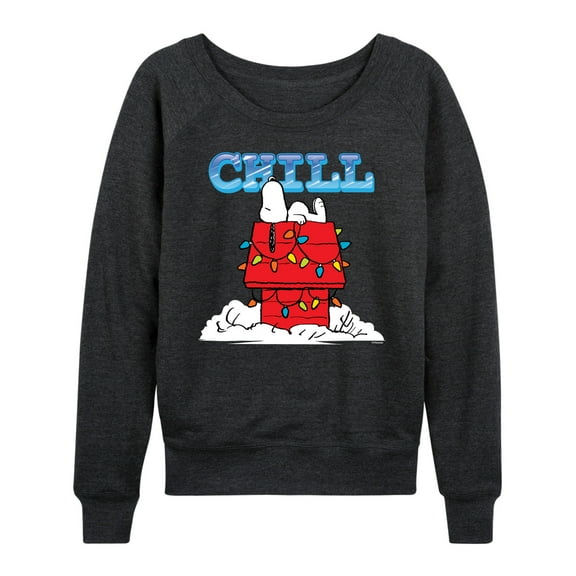 Peanuts - Snoopy Chill - Women's French Terry Long Sleeve Pullover