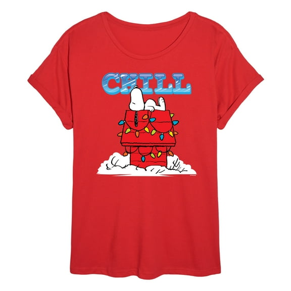 Peanuts - Snoopy Chill - Womens Oversized Graphic T-Shirt