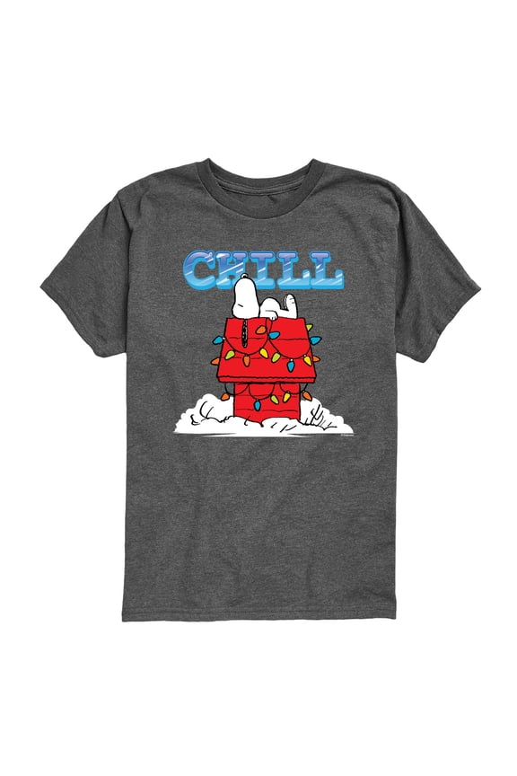 - Snoopy Chill - Youth Boys Short Sleeve Graphic T-Shirt