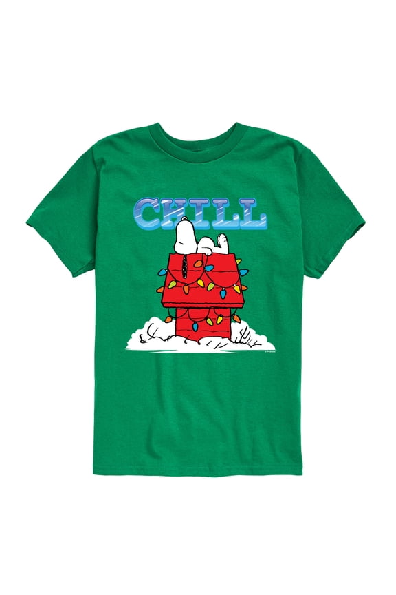 - Snoopy Chill - Youth Boys Short Sleeve Graphic T-Shirt