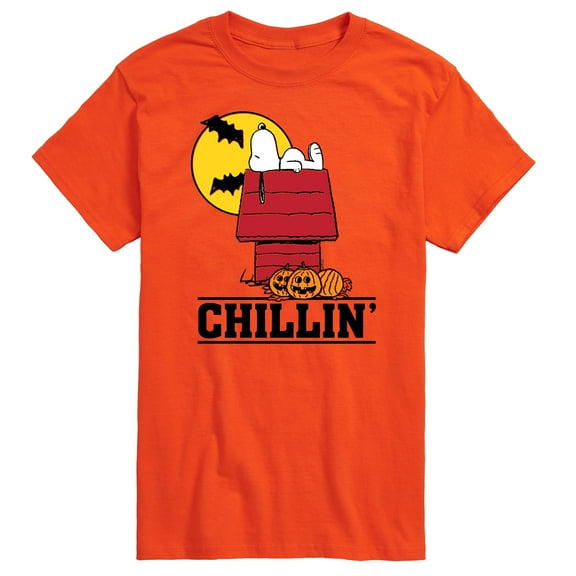 Peanuts - Snoopy Chillin Halloween - Men's Short Sleeve Graphic T-Shirt