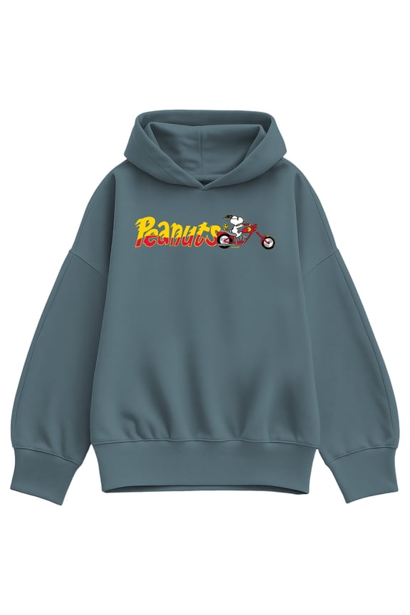 - Snoopy Chopper - Women's Oversized Fleece Hoodie Sweatshirt