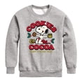 thumbnail image 1 of Peanuts - Snoopy Christmas Cookies and Cocoa - Toddler And Youth Crewneck Fleece Sweatshirt, 1 of 6