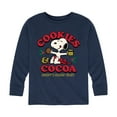 thumbnail image 1 of Peanuts - Snoopy Christmas Cookies and Cocoa - Toddler And Youth Long Sleeve Graphic T-Shirt, 1 of 6
