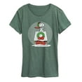 thumbnail image 1 of Peanuts - Snoopy Christmas House - Women's Short Sleeve Graphic T-Shirt, 1 of 5
