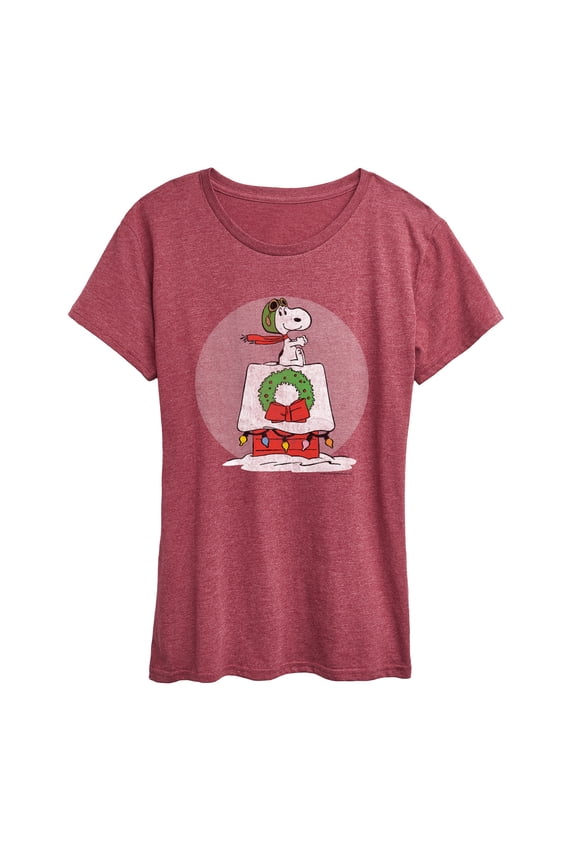 - Snoopy Christmas House - Women's Short Sleeve Graphic T-Shirt