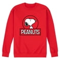 thumbnail image 1 of Peanuts - Snoopy Circle - Men's Crew Fleece Sweatshirt, 1 of 5