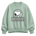 thumbnail image 1 of Peanuts - Snoopy Circle - Women's Oversized Fleece Crew Sweatshirt, 1 of 4