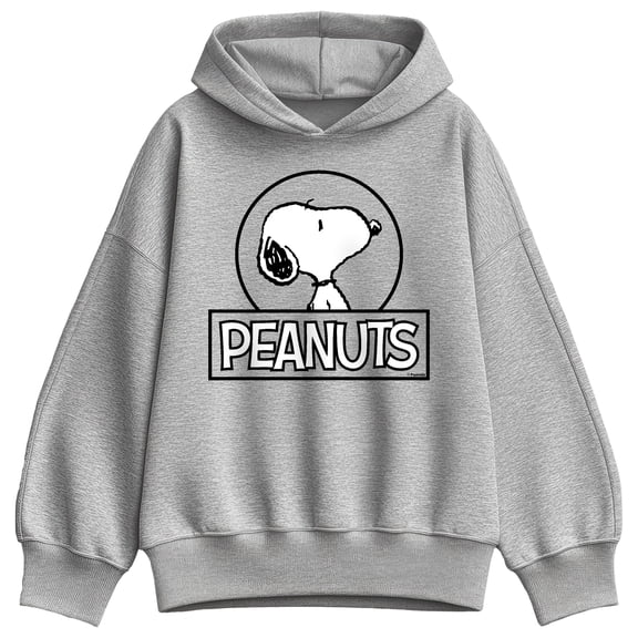 Peanuts - Snoopy Circle - Women's Oversized Fleece Hoodie Sweatshirt